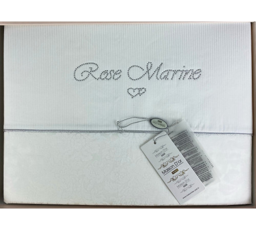 Rose Marine Twin семейное постельное белье Maison D'or белый