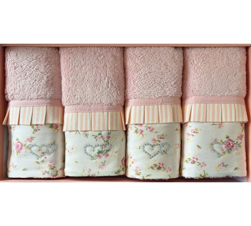 Набор полотенец Roses розовый 30x50 см Maison D'or