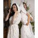 Roses Estee long женский халат Maison D'or фиолетовый 