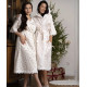 Roses Estee long женский халат Maison D'or фиолетовый 