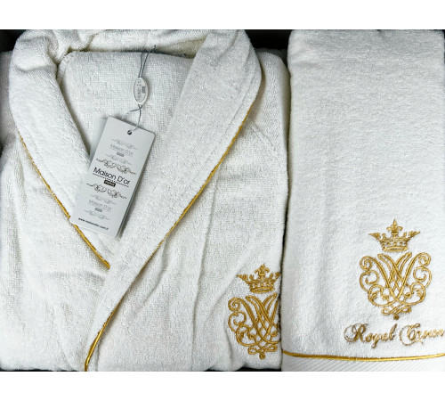 Royal Crown мужской халат Maison D'or ванильный