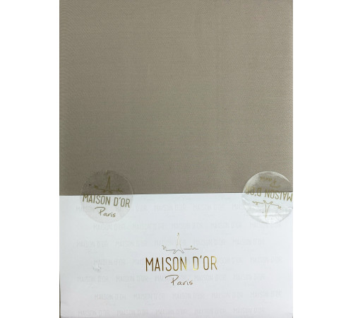 Satin Sheet  240Х260 см двуспальная простынь с наволочкой бежевый