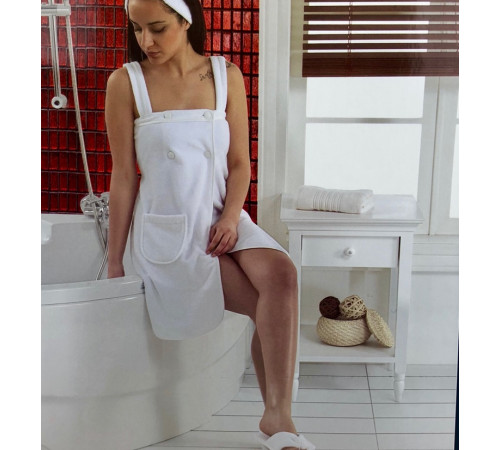 Набор килт + тапочки женский Sauna Skirt фиолетовый