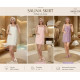 Набор килт + тапочки женский Sauna Skirt розовый