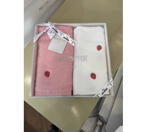 Набор полотенец Strawberry 40×60 см Maison D'or 