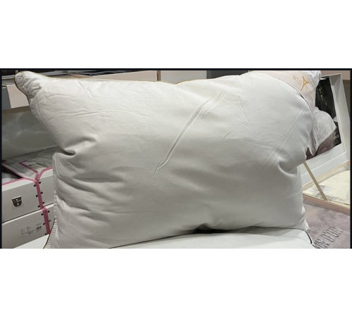 Plumes Twin 50x70 см (50% пух, 50% перо) серебряная кайма подушка Maison D'or