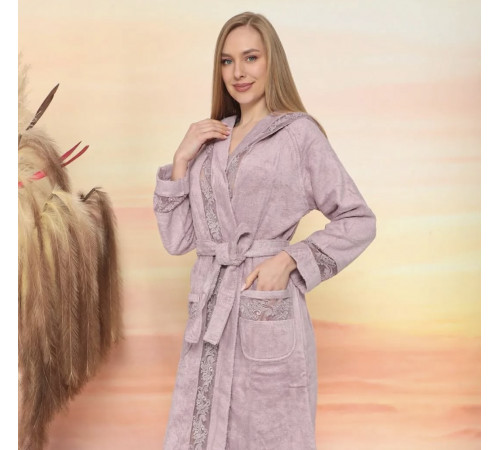 Veronique женский халат фиолетовый