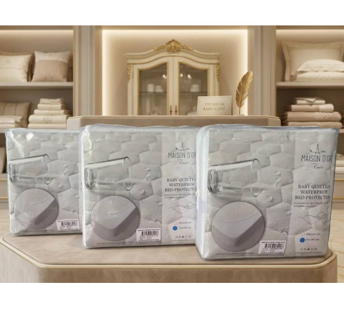 Quilted Waterprof 160×200 см наматрасник белый