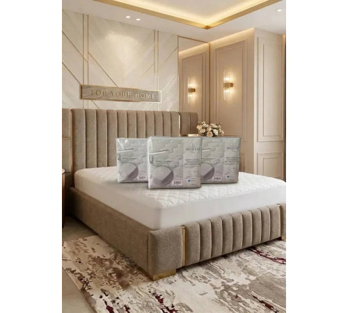 Quilted Waterprof 160×200 см наматрасник белый